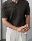 Pattern Knit Polo