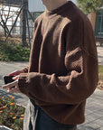 Brown Knit Sweater - De Novo Designare