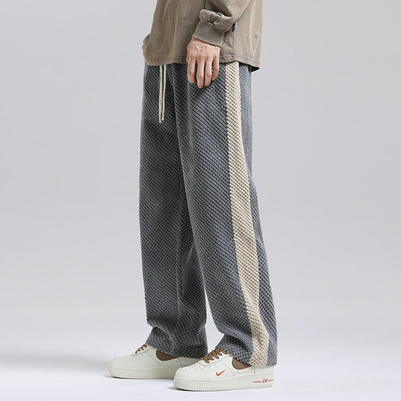 Knitted Stripe Pants – De Novo Designare