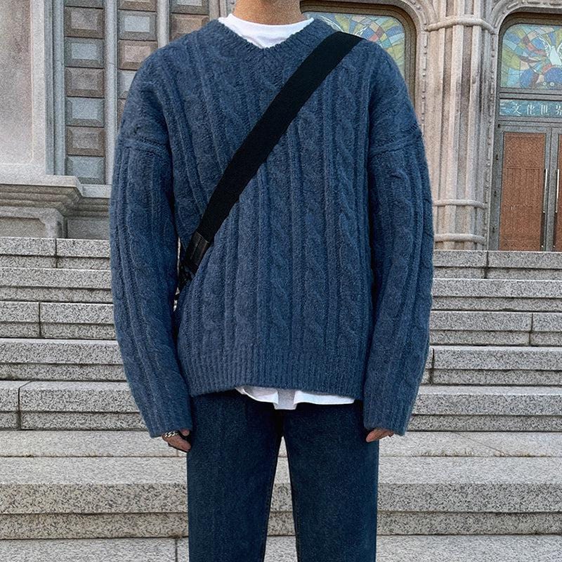 Cashmere Twist Knit Sweater - De Novo Designare