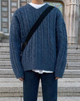 Cashmere Twist Knit Sweater - De Novo Designare