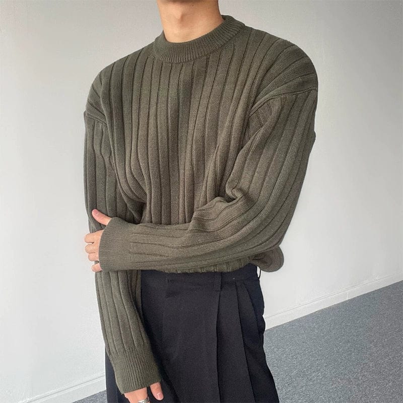 Vertical Knit Sweater - De Novo Designare