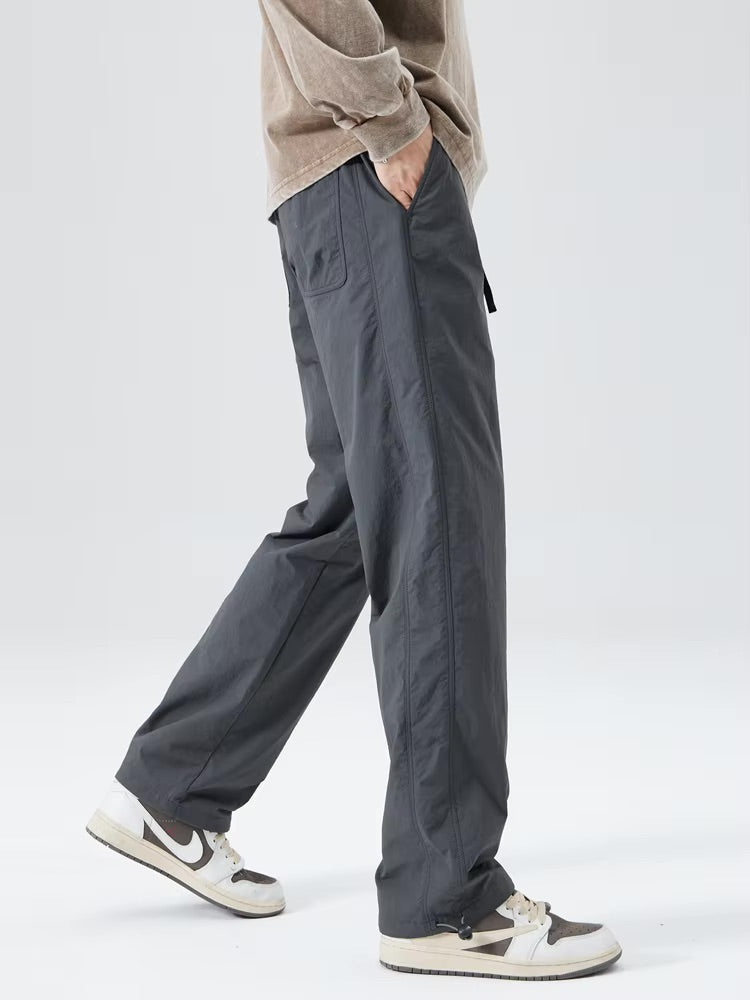 Straight Leg Nylon Pants