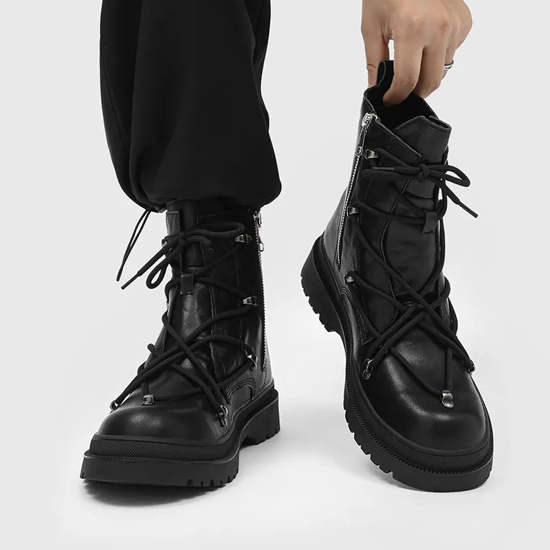 Cross Laced Boots - De Novo Designare