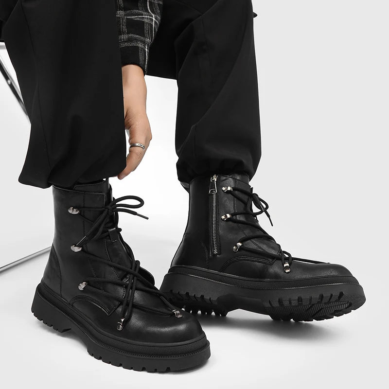 Cross Laced Boots - De Novo Designare
