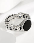 Black Agate Ring - De Novo Designare