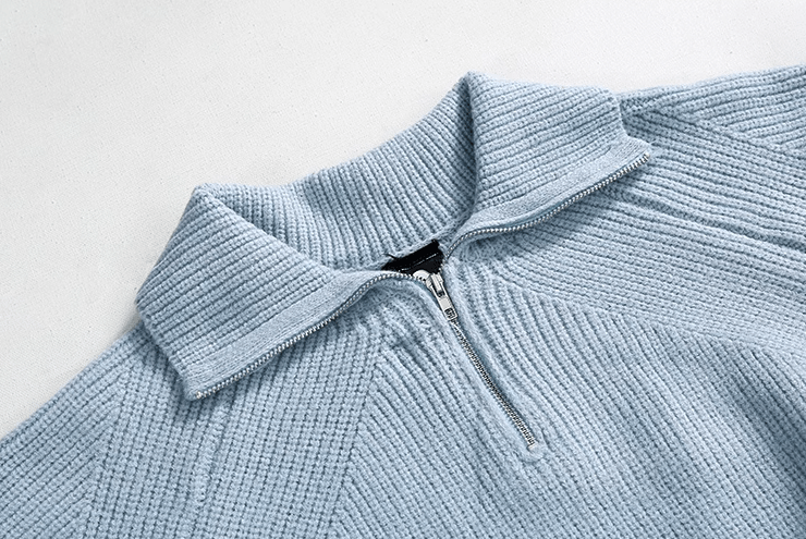 Half Zipper Knitted Polo