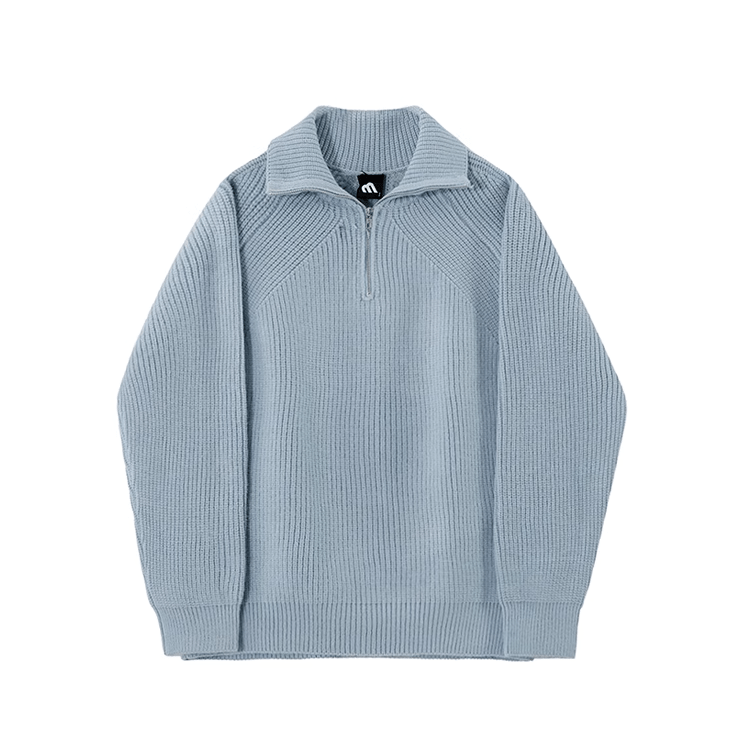 Half Zipper Knitted Polo