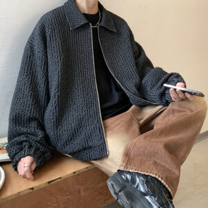 Men's Vintage Jacquard Denim Jacket - Image 6