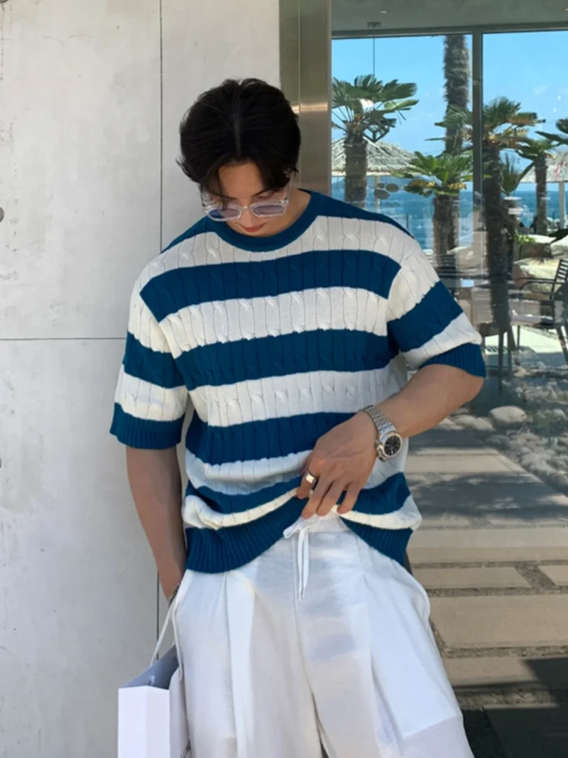 Striped Knit Tee