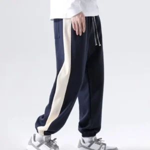 Loose Fit Striped Joggers - Image 14