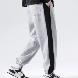 Loose Fit Striped Joggers - Image 10
