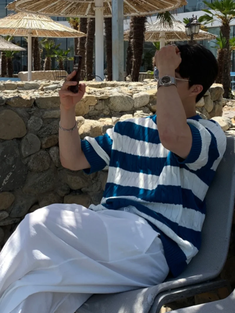 Striped Knit Tee - Image 4