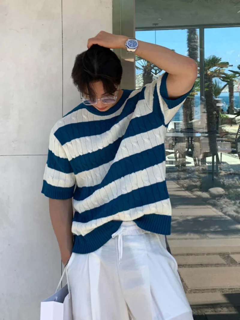 Striped Knit Tee - Image 3