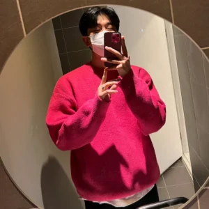 Hot Pink Mohair Sweater - Image 4
