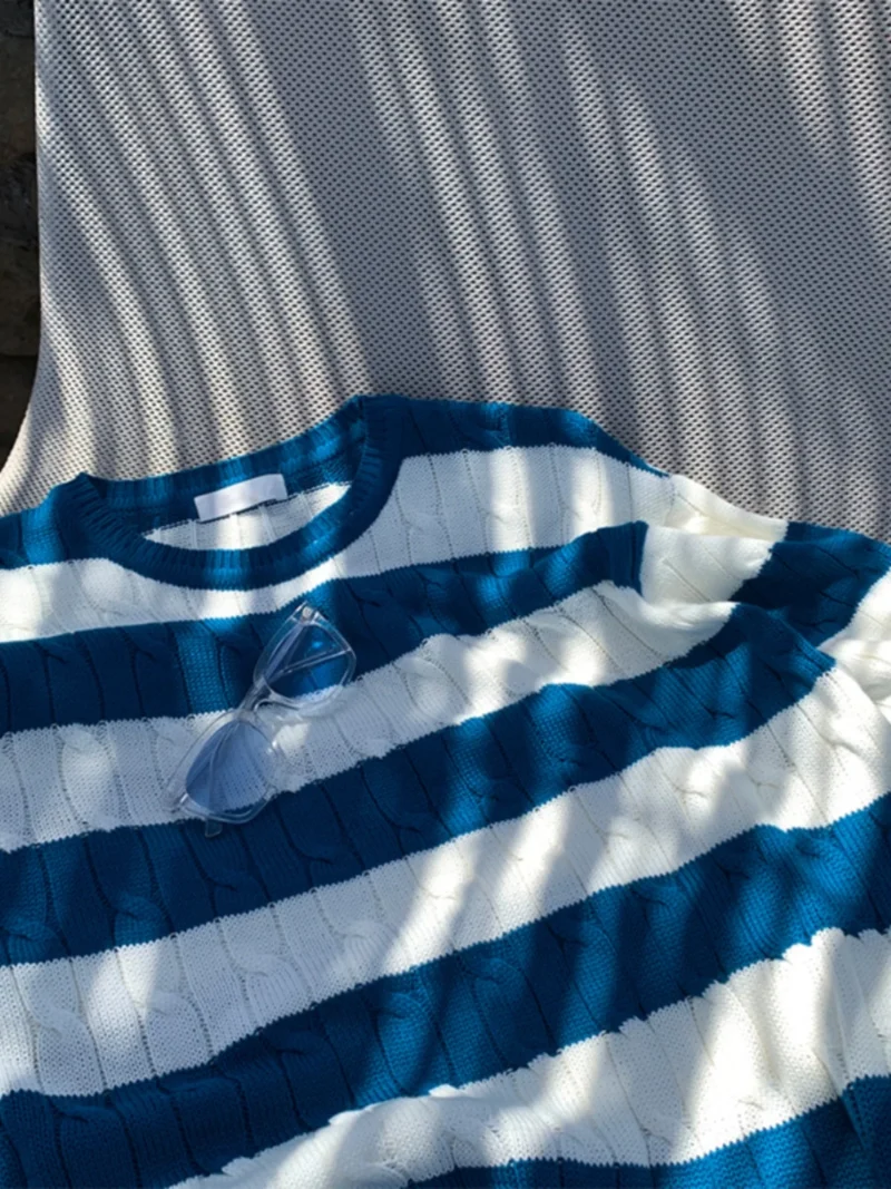 Striped Knit Tee - Image 5