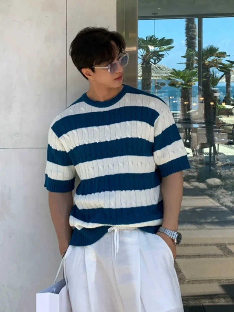 Striped Knit Tee - Image 2